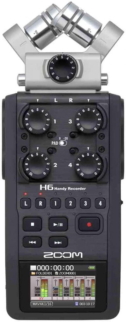 Zoom H6 6-Track Portable Recorder for podcasting