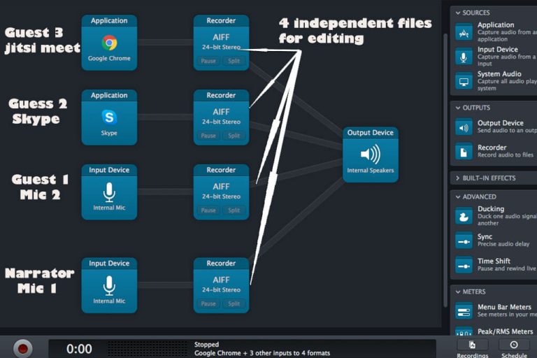 Podcast recording software