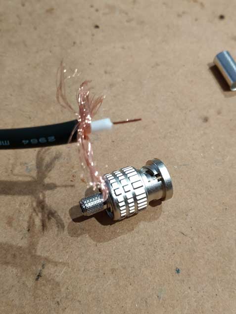 Stripping BNC cable